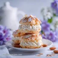 Almond Dacquoise Cream Clouds Recipe - Baked
