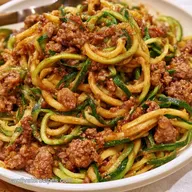 Beef Zoodles with Ground Beef