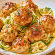 Chicken Meatballs and Zoodles in 30 Min