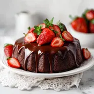 Chocolate Strawberry Cake for 12 Servings