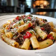 High Protein Creamy Beef Pasta