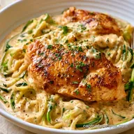 Creamy Chicken Zoodles in 25 Minutes