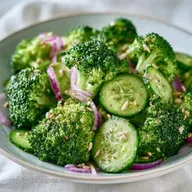 Cucumber Broccoli Salad in 25 Minutes