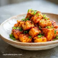 Crispy Gochujang Korean Tofu
