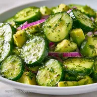 Cucumber Avocado Salad with Fresh Dill