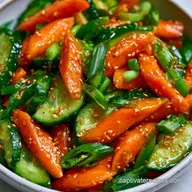 Asian Cucumber Carrot Salad in 10 Minutes