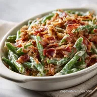 Easy Crock Pot Green Bean Casserole for 11