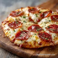Easy Pepperoni Flatbread Pizza: Crispy