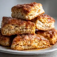 Cinnamon Sugar Scones: Flaky Buttery Layers