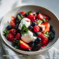 Berry Caprese Salad for 4 Servings with Balsamic Glaze