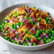 Garden Fresh Pea Salad with Bacon