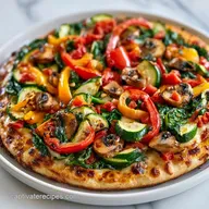 Garden Vegetable Flatbread Pizza for 4