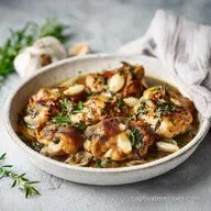 Chicken Thighs Recipe with Garlic and Herbs in 20 Min