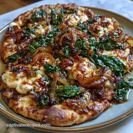 Goat Cheese Flatbread Pizza with Spinach