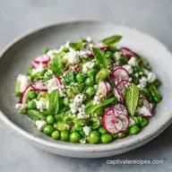 Healthy Green Pea Salad with Feta