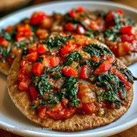 Healthy Veggie Flatbread Pizza: Crispy