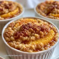 Individual Peach Cobbler Cups: Crunchy Crust