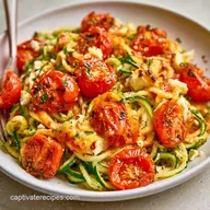 Keto Baked Feta Pasta with Zoodles in 35 Minutes