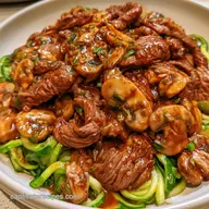 Keto Beef Stroganoff with Zoodles
