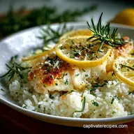 Lemon Butter Cod Rice with Zesty Butter