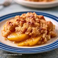 Lemon Juice Peach Cobbler in 1 Hour