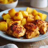 Chicken Potato Casserole for 6 Servings