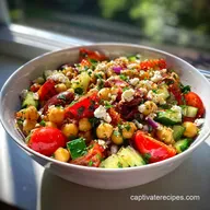 Easy Mediterranean Chickpea Salad Bowl for Meal Prep