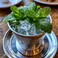 Mint Julep Mocktail with Ginger Ale