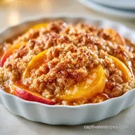 Oat Topped Peach Cobbler