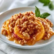 Oatmeal Peach Cobbler Recipe with Fresh Peaches