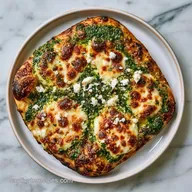 Pesto Goat Cheese Flatbread in 30 Minutes