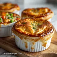 Pizza Pot Pies Recipe for 4 Servings