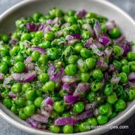 Red Onion Pea Salad for 12 Servings