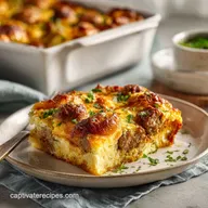 Breakfast Casserole with Sausage: Overnight Custard