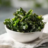 Kale Chips Recipe with Sea Salt and Nutritional Yeast
