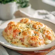 Garlic Shrimp Alfredo Bake: Creamy and Bubbly