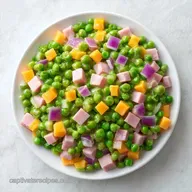 Simple Mayo Pea Salad for 10 Servings