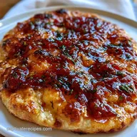 Simple Pizza Sauce Flatbread: Crispy