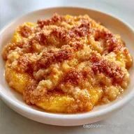Single Serve Peach Cobbler in 17 Minutes