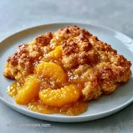 Old Fashioned Peach Cobbler for Two