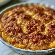 Small Batch Peach Cobbler: Golden Crust