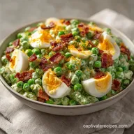 Southern Egg Pea Salad with Bacon