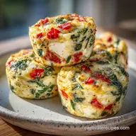 Spinach and Feta Egg Bites Recipe with Red Pepper in 40 Minutes