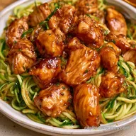 Teriyaki Chicken Zoodles in 20 Minutes