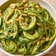 Vegetarian Pesto Zoodles in 20 Minutes