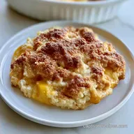 Warm Peach Cobbler Dessert for 8 Servings