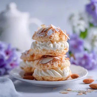 Almond Dacquoise Cream Clouds Recipe - Baked
