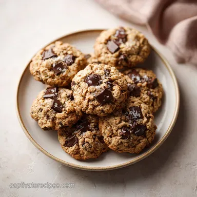 Oatmeal Chocolate Chip Cookies for 24 Cookies with Dark Chocolate