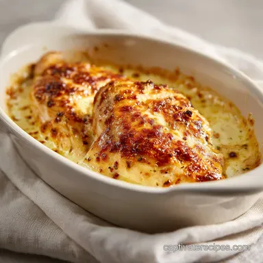 Baked Cream Cheese Chicken for 4 Servings in 30 Minutes Recipe Card