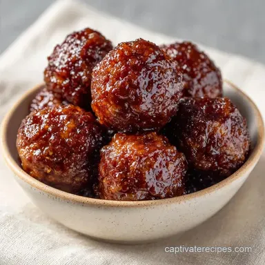 Slow-Cooked Bourbon Cocktail Meatballs